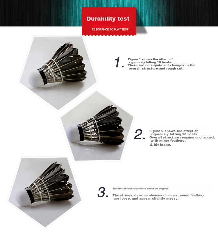 Amusi Badminton Shuttlecocks, Durable, Black Goose Feather, for Competition And Training, 1 Tube of 12 8