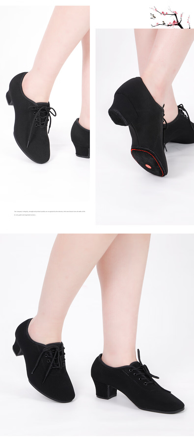 FOOTOPPO Women's Dance Shoes Ballroom Latin Modern Dance Shoes for Women 6