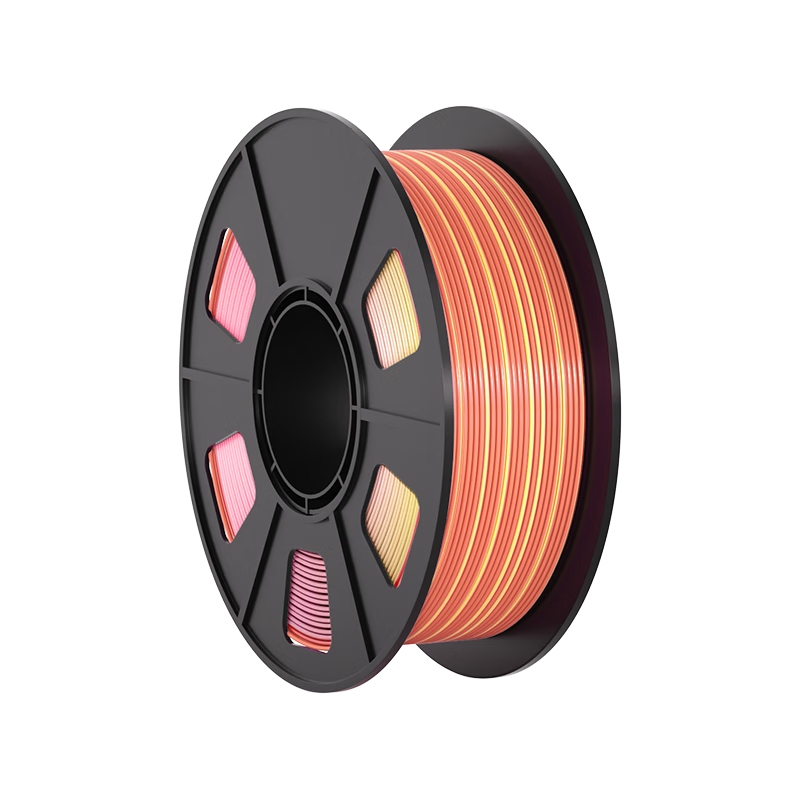 CMYKSUPPLIES 3D Printing Filament, PLA Gradient Rainbow Color, Suitable for Tuozhu Chuangxiang, Aileku, Zongwei Jiguang, Erwa Printers, 1kg Spool