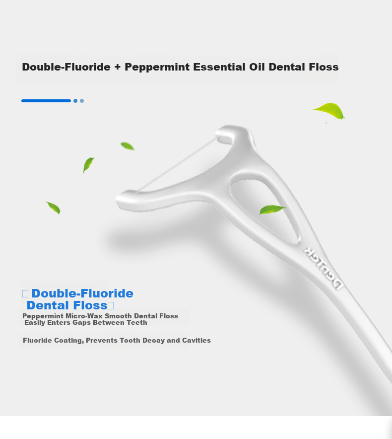 Detaike Dental Floss Picks, 150 Pieces, Y-Shaped, for Back Teeth, Full Oral Cleaning, Orthodontics, Round Threaded Floss Picks, Ultra-Thin, Mint Flavor 3
