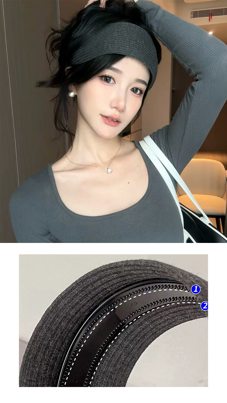 Banjeni Hair Clip and Headband for Women, Wide and High Crown with Teeth, Suitable for Short Hair, Gentle on Hair, Cute, Light Luxury, Minimalist, Premium Feel 16