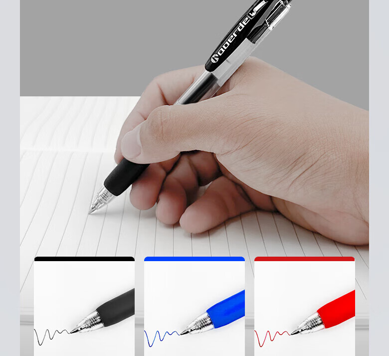 Kaoerde Brand Signature Pen 0.5mm Student Gel Pen Business Office Meeting Pen [8834] Black / [12pcs] 11