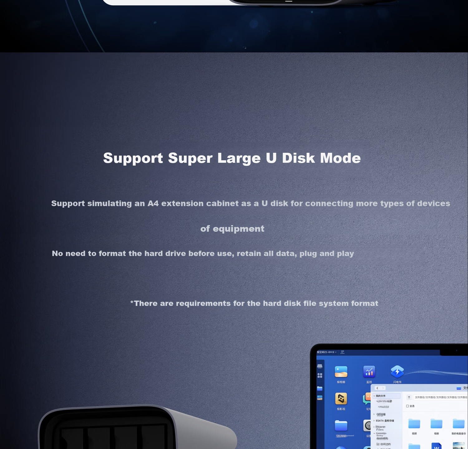 Jikongjian Private Cloud New A4 Hard Drive Enclosure, Four-Bay SATA Type-C Network Storage Server Expansion Device (Without Built-In Hard Drive) 12