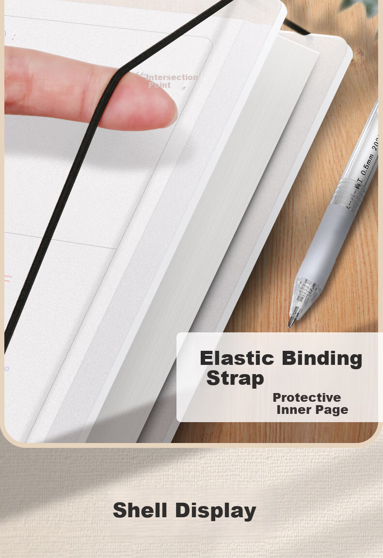 Xinshida B5/120-Page Vocabulary Notebook, Ebbinghaus Curve Word Memorization Book, English Vocabulary Notebook for Primary, Middle And High School Students, Portable Memorization And Writing Loose-Leaf Notebook, Cornell Method Accumulation B5 Large Thick Notebook 7