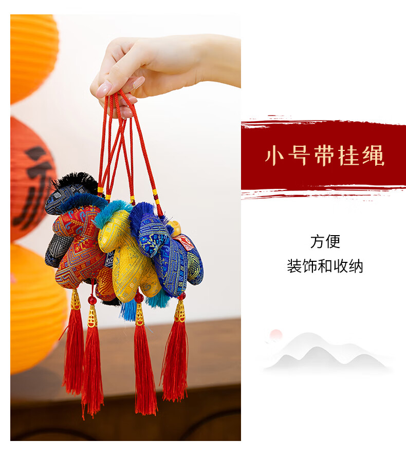 HAI HUI HOME Year of the Horse Mascot Toy 20cm Realistic Red Horse Plush Doll Zodiac New Year Gift Decoration 8