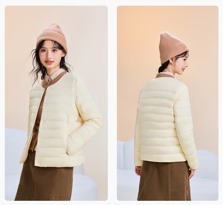 SNOWFLYING 2025 Autumn New Korean Slim Fit Basic Casual Short Down Jacket 9