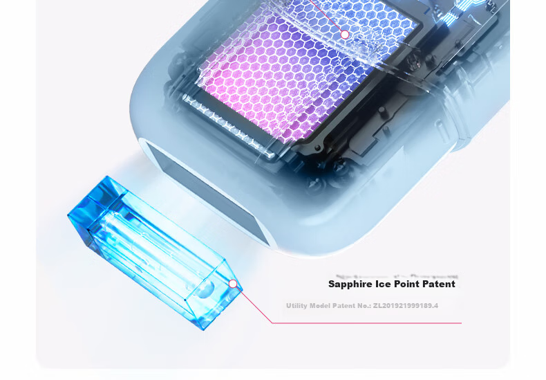 UlikeME [Recommended by Buying and Selling] Sapphire Ice Point Hair Removal Device, Beard Trimmer, Private Area Shaver, Full Body Hair Remover for College Students, Birthday Gift for Girlfriend Or Boyfriend, Brand Authorized 10