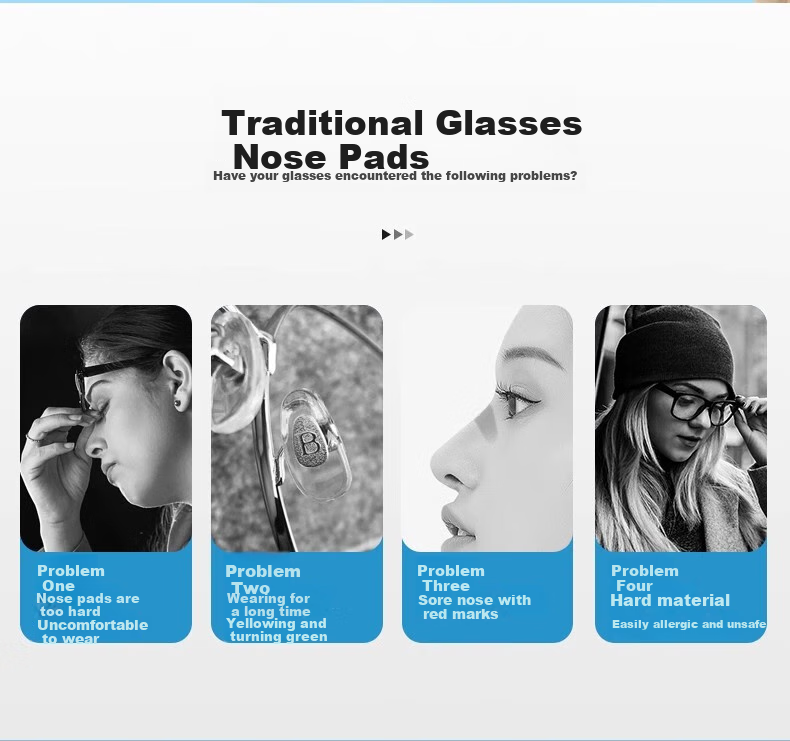 Ouna Glasses Nose Pads, Non-Slip Bridge Support, Silicone Air Cushion Pad, Eyewear Accessories, Screwdriver Set, Combination C Model 1