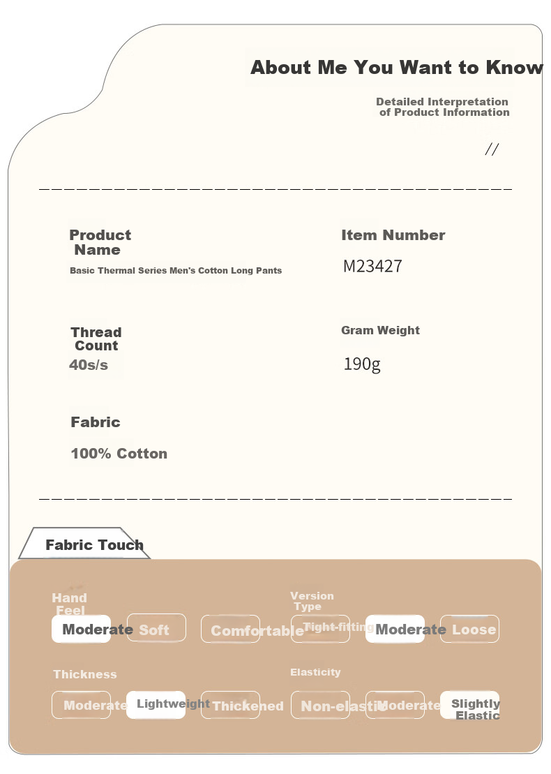 Yiershuang [100% Pure Cotton] Antibacterial And Anti-Mite Men's Pure Cotton Autumn Long Johns, Thermal Underwear, Base Layer Cotton Pants 13