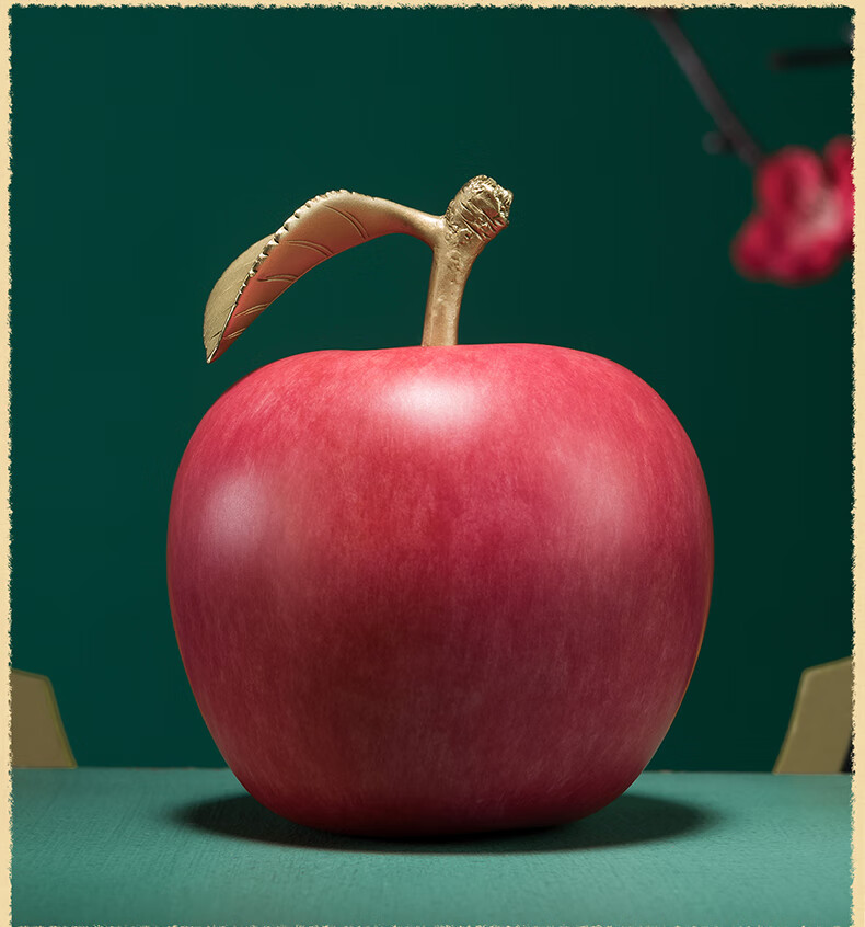 Master Tong "Auspicious Apple" Living Room Peace Apple Copper Ornament Home Decoration Craftsmanship 6