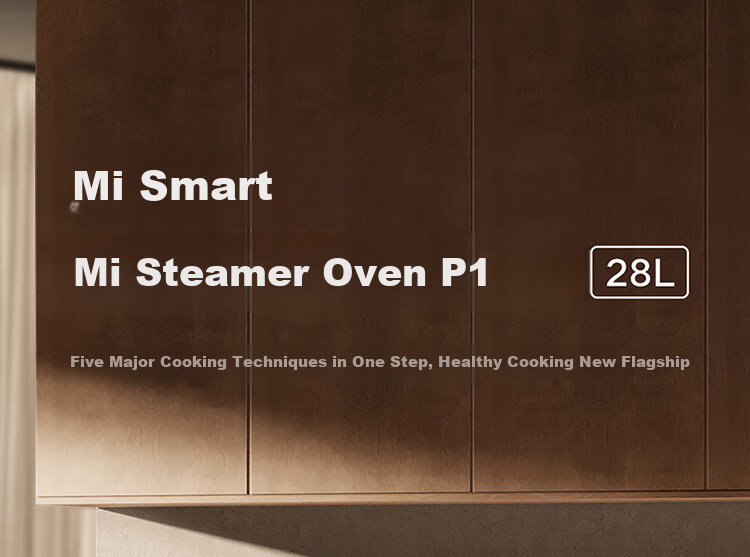 Mijia Xiaomi Smart Multi-Function Steaming, Baking, Frying And Stewing Machine 28L, Variable Frequency Microwave Oven Air Fryer Steamer Oven, Ceramic Inner Pot, Steam Exhaust Outside, First-Class Energy Efficiency P1 4