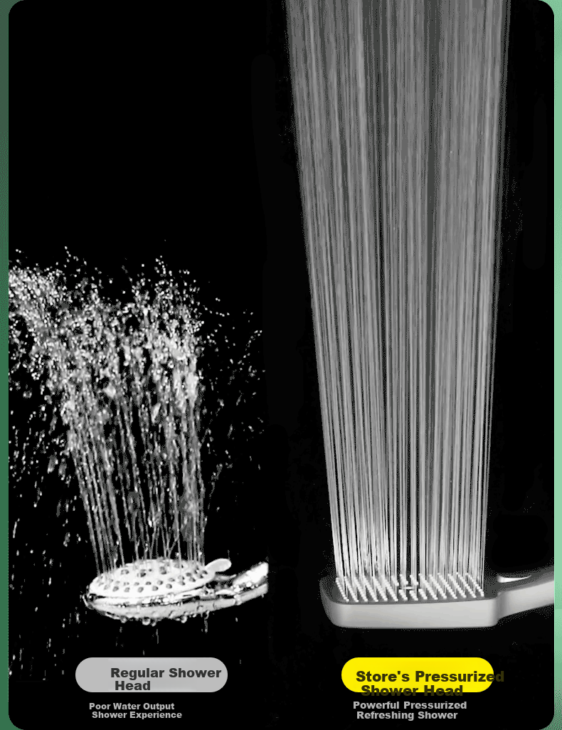 Haili Large Panel Powerful High-Pressure Shower Head, Bathroom Bathing High-Pressure Handheld Sprayer ZH243Q 6