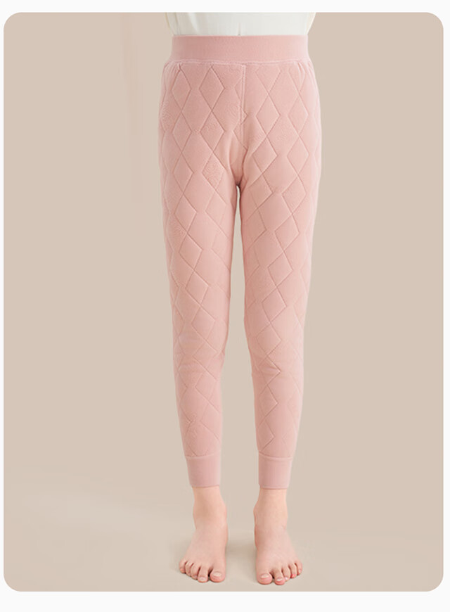 XUEXIMAN Kids Thermal Underwear Autumn Winter Thickened 100% Wool Lined Warm Pants Girls School Uniform Essential 13