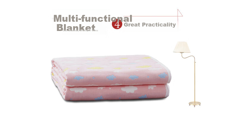 Hengyuanxiang Pure Cotton Gauze Towel Blanket, Six-Layer Thickened Blanket, Single Person Summer Cool Air Conditioning Thin Blanket, Nap Blanket, 150*200cm 12