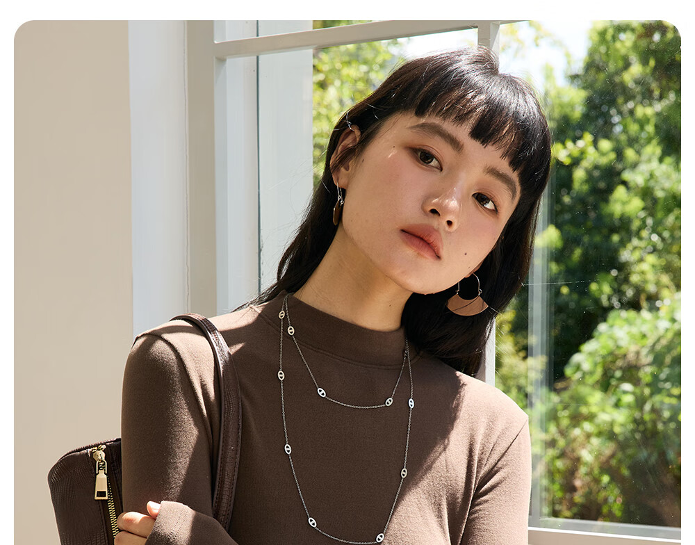 Modal Half Turtleneck Base Layer Women's Autumn Winter New Wool Warm Knit Sweater Premium Long Sleeve Top White 24