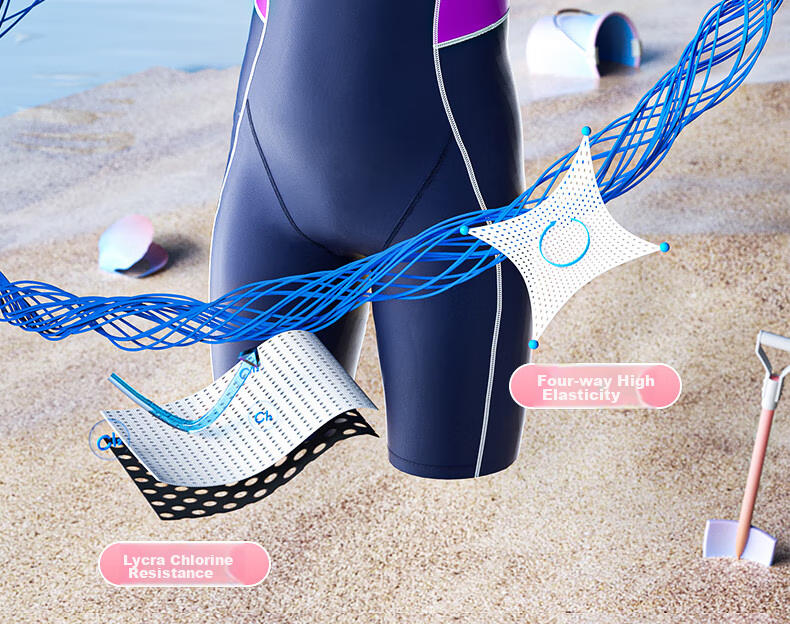 MIZUNO Children's Swimsuit for Girls, Professional Quick-Dry Chlorine-Resistant Training One-Piece Silicone Swim Goggles And Cap Swimming Gear 1404 Pink 160 6