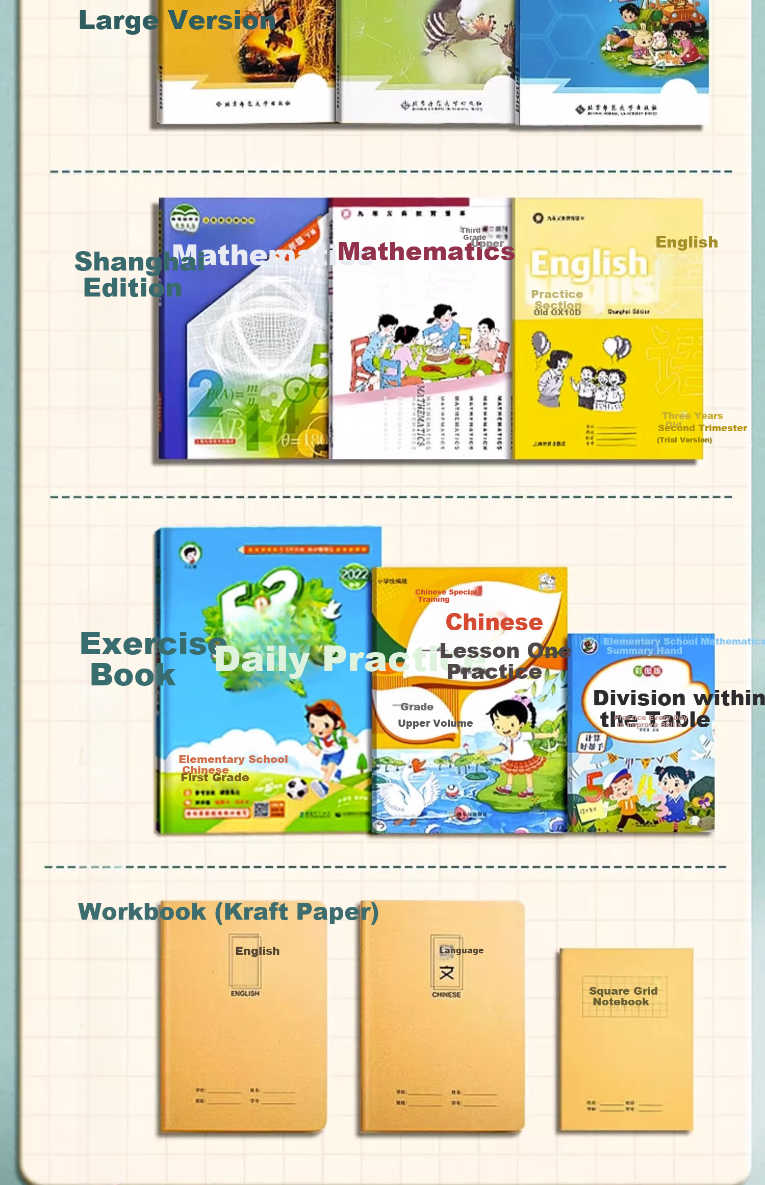 Shuxing 20 Self-Adhesive Book Covers, 16k Transparent Frosted Book Wrapping Paper, Waterproof Book Covers, Protective Covers for Textbooks, Suitable for Primary School Students in Grades One And Two, Essential for Back to School 10