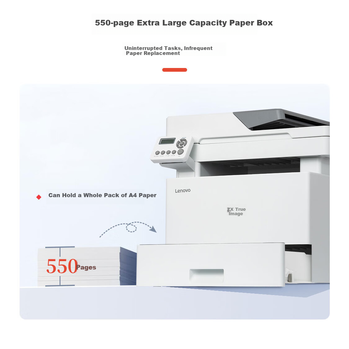 Lenovo M3350DNWA Laser Printer for Office And Home Use, Automatic Duplex Printing, Continuous Copying And Scanning All-In Machine, Randomly Includes 7000 Pages 5