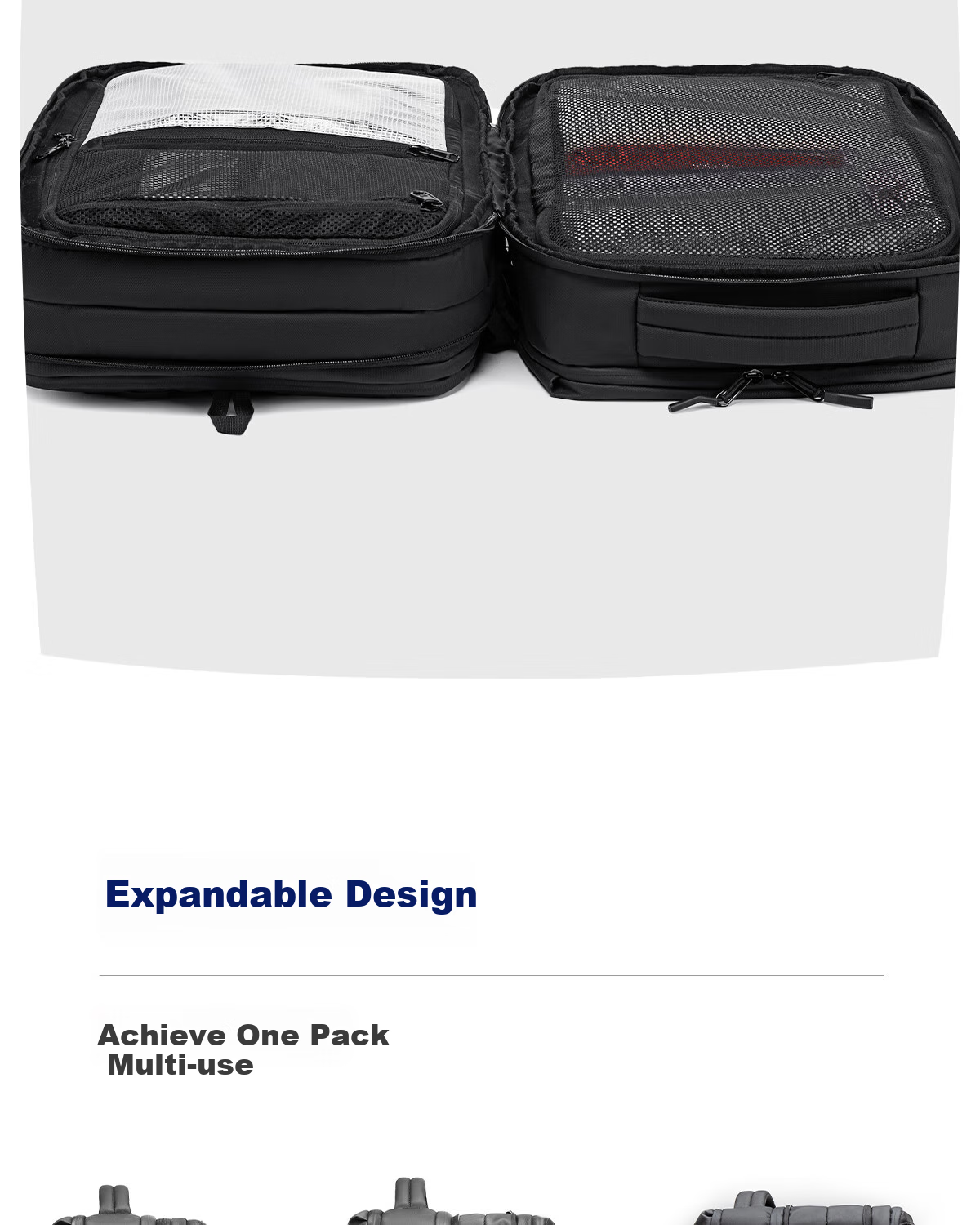 HLA Backpack, Business Large Capacity Backpack for Men, Suitable for Business Trips And Commuting, Water-Resistant Laptop Bag for Travel, Birthday Gift 4