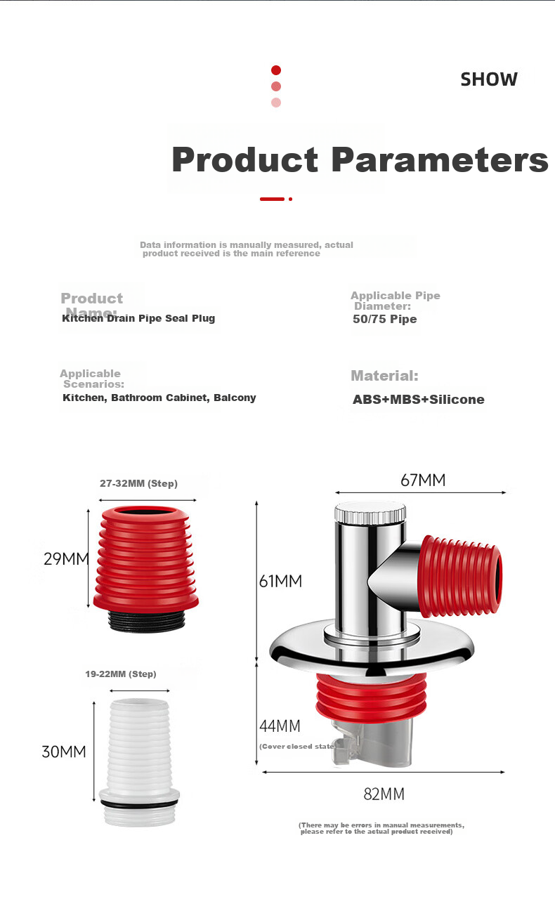 Lelandi Universal Washing Machine Drain Connector, Three-Way Drainage Pipe, Anti-Backflow, Anti-Odor, Anti-Overflow Drain, L5020 14