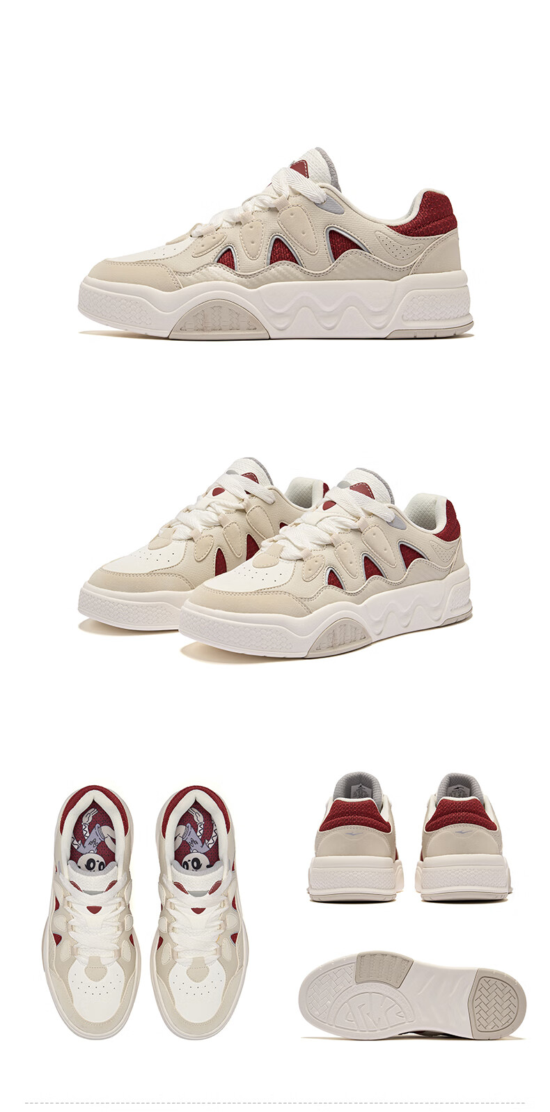 ERKE Men's Sneakers 2026 New Lightweight White Casual Sports Shoes Battery Panda 6 28