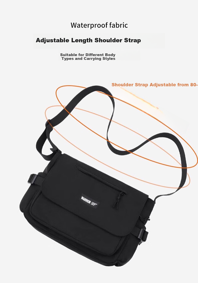 Huili Canvas Shoulder Bag for Men, 2025 New Style, Portable Large Capacity Commuter Casual Crossbody Bag for Me 4
