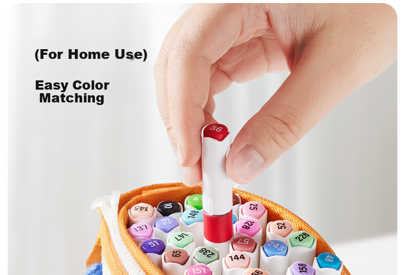 Meiletongnian Children's Direct Liquid Acrylic Markers, 80 Colors, Watercolor Pens, Non-Transparent, Stackable, Soft Tip, Drawing Pens for Primary School Students And Kindergarten, Birthday And New Year Gift Box Set 9