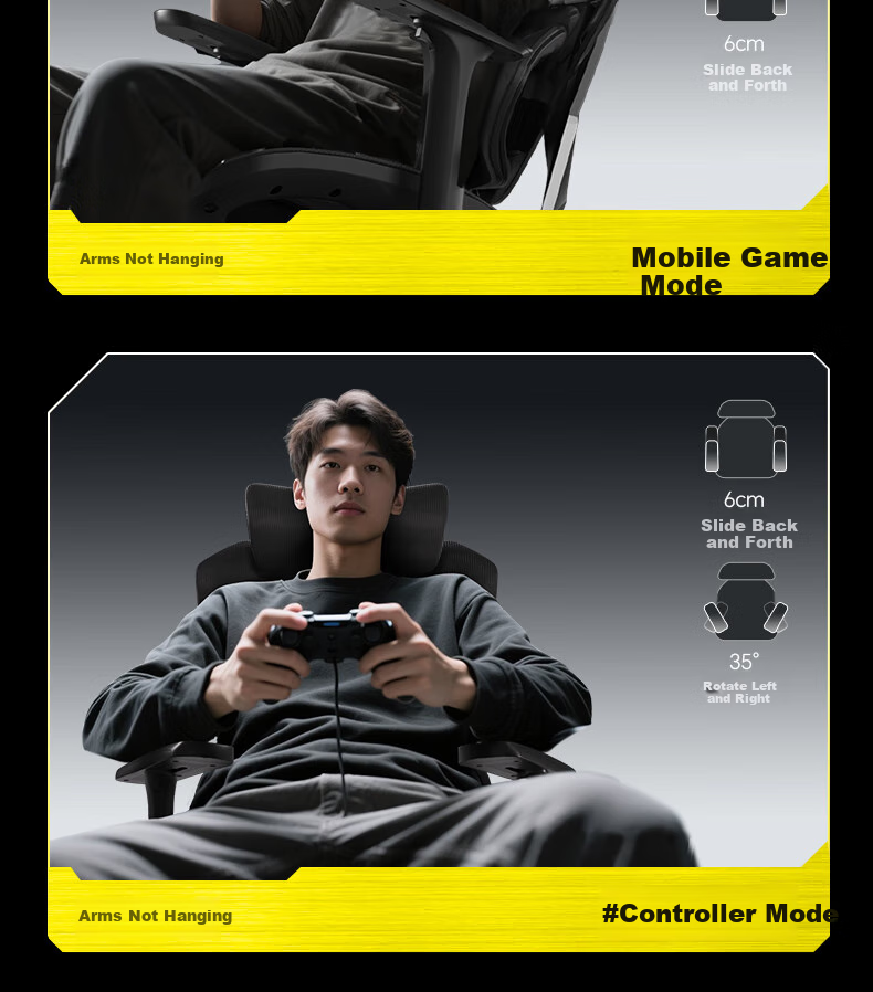 Xiaoqi X5 Gaming Chair, Ergonomic Chair, Gaming Computer Chair, Office Student Home Use, Dual C Lumbar Pillow, Reclining, Long Sitting without Fatigue 15