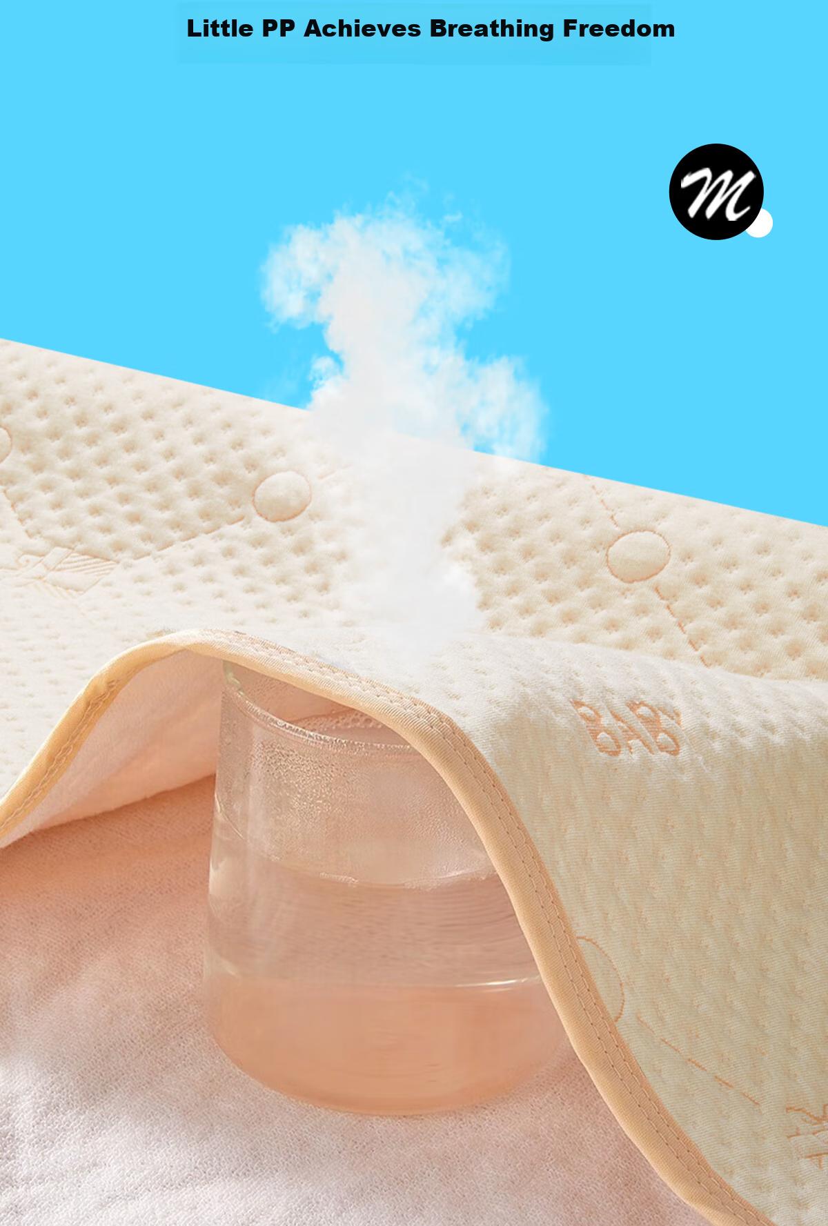 Maigemeng Washable Baby Changing Pad, Cotton Waterproof And Leak-Proof Bed Sheet for Infants, 80*100cm 9