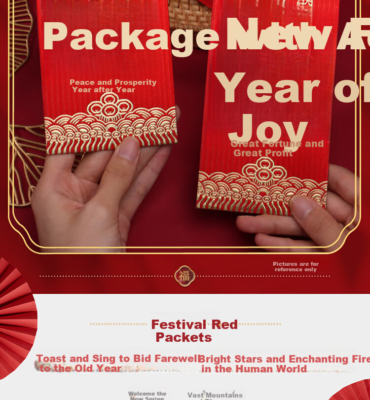 Jidukongjian Birthday Red Envelope, Baby's Birth Red Envelope, First Birthday Gift, Birthday Party Red Envelope, Foldable Red Envelope with Envelope, 6 Card Slots 2