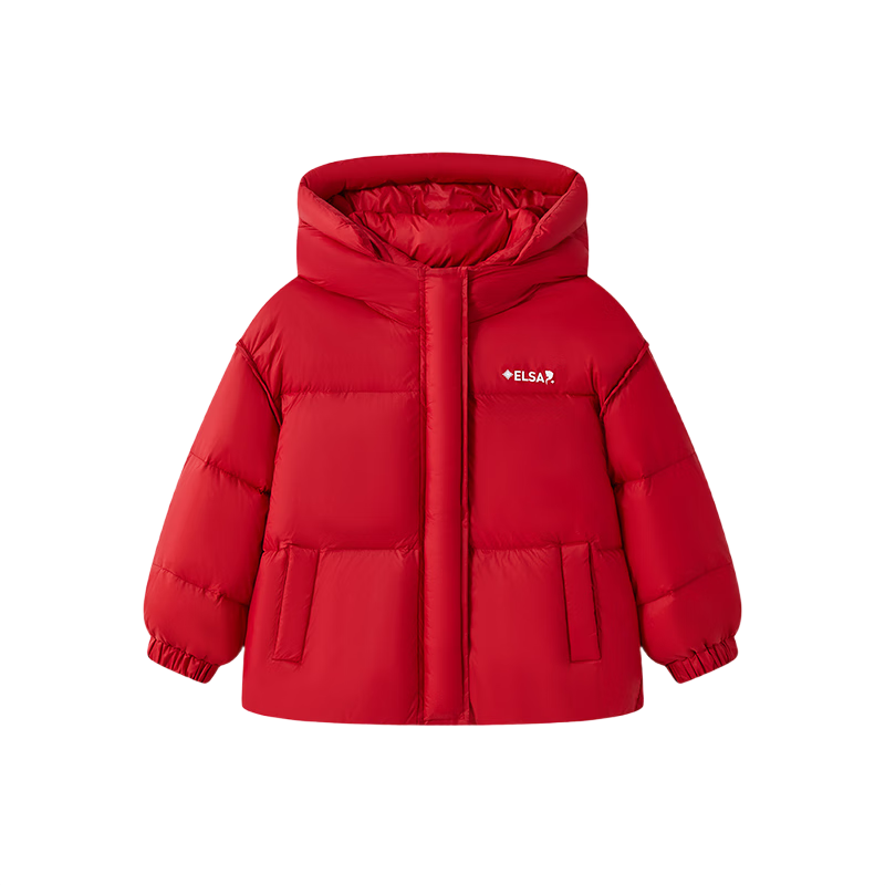 Disney Girls' Down Jacket 2026 New Winter Thickened Puffer Coat Warm Red Kids' Big Children Lunar New Year Outfit Outerwear