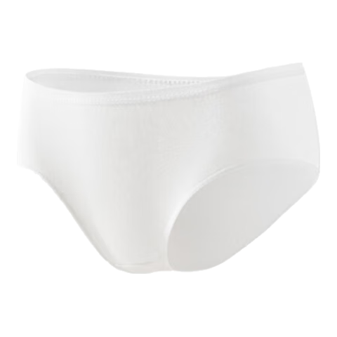 Briars Disposable Women's Cloud Soft Sterile Daily Wear No-Wash Triangle Panties, White, L