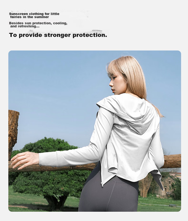CAMEL Yoga Wear Ice-Cool Sun Protection Jacket, Moisture-Wicking Quick-Dry Lightweight Breathable Outdoor Clothing Y24BA06021 32