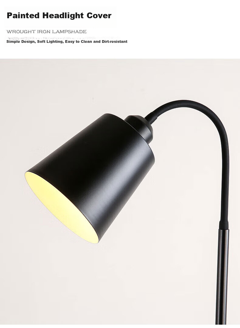 Bolanger Floor Lamp, Study Eye Protection Desk Lamp, Creative Living Room Lamp, Modern Minimalist Bedroom Bedside Lamp, Popular Study Room Standing Lamp Fixture 8