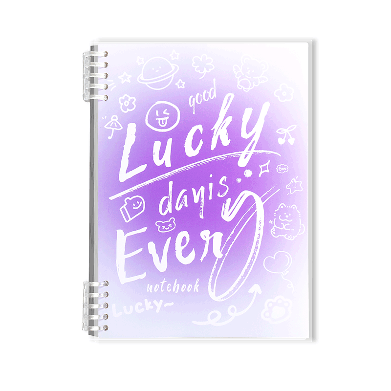 Dile B5 Gradient Graffiti Error Correction Notebook Refillable Detachable Thickened 60 Sheets SJ-5005 Gradient Purple for Primary, Middle, High School and University Students