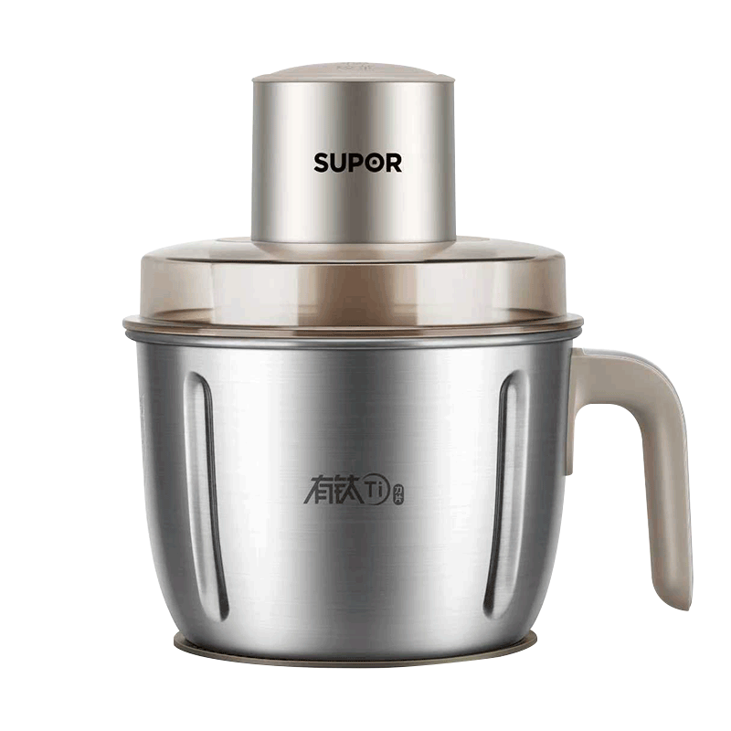 SUPOR Electric Meat Grinder Household Small Fully Automatic Multifunctional Meat Mincer Food Processor Large Capacity Blender with Dual Titanium Blades Stainless Steel Bowl JR78S-G220