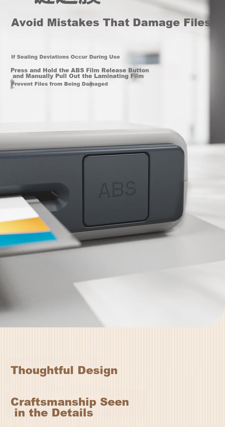 Deli A4 Photo Laminator, Home And Office Use Laminating Machine for A4 And Smaller Laminating Pouches, Commercial Photo Laminating And Film Covering Machine, 33939S 6