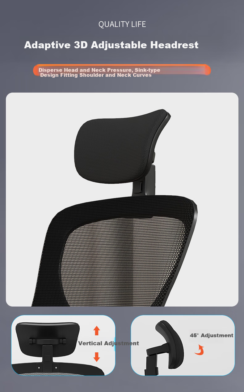 Chibailun Ergonomic Office Chair, Home And Study Chair, Adjustable Height Chair for Dormitory And Study Room, Comfortable Gaming Chair for Long Sitting 14