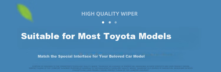 Aoye Windshield Wipers Suitable for Toyota Vios 08-23/07 Yaris Boneless Wiper Blades, Front Window Wipers, 1 Pair, 24+14 Inches 3