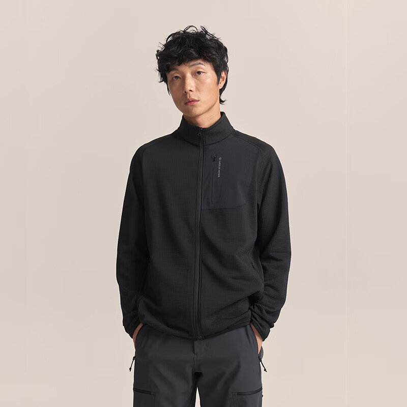JD Original Winter F1 Series Windproof Fleece Jacket And Pants, Outdoor Sports Warm Outerwear, Stand-Up Collar Cardigan, Heisongluo, 3XL