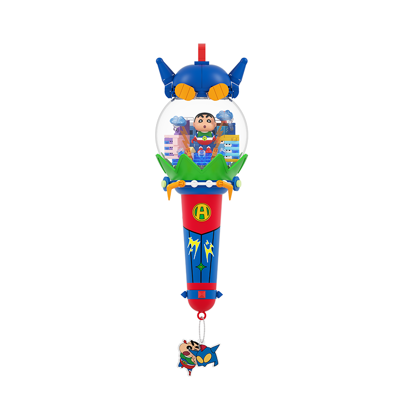 AREA-X Crayon Shin-chan Collaboration Trendy Building Block Toy Birthday Gift Dynamic Superman