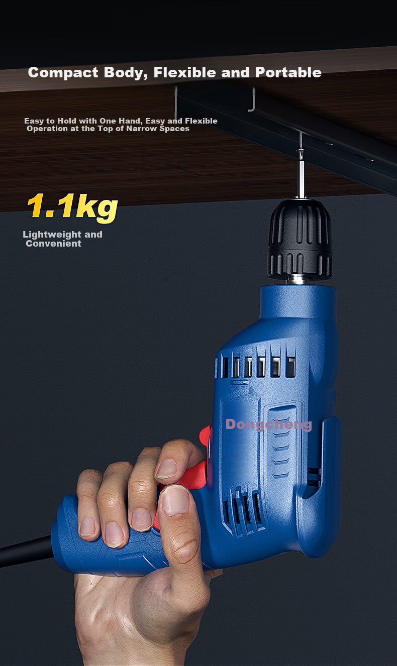 Dongcheng Electric Drill WJZ400-10 Multifunctional Household Drill, Electric Screwdriver, Power Tool 7