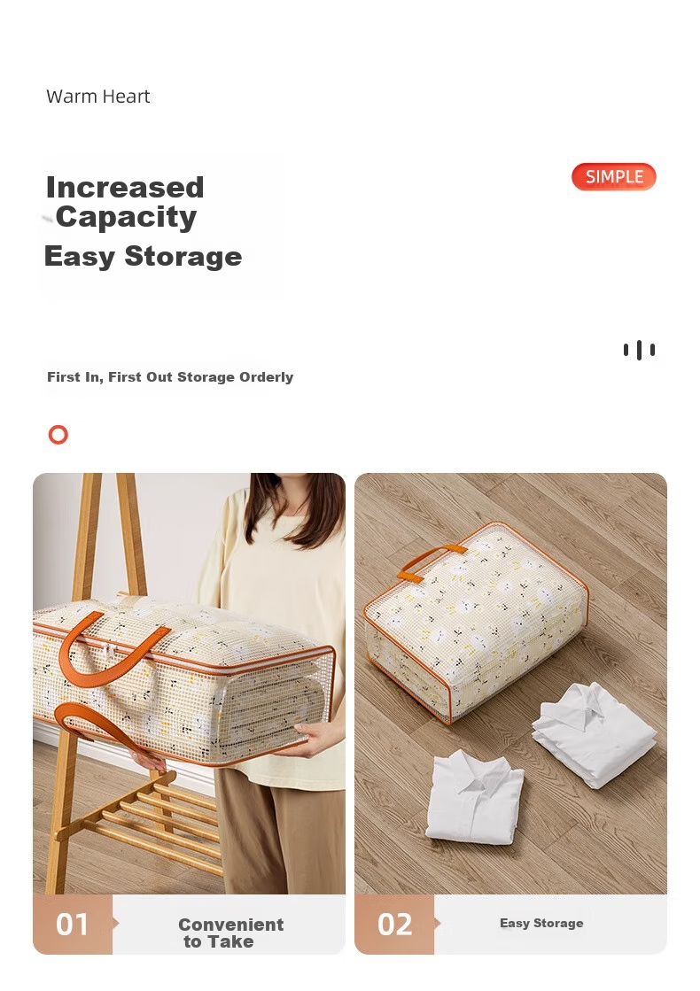 Jiadu Quilt Storage Bag, Large Capacity Organizer Bag for Clothes And Bedding, Moving-Specific Packing Bag, Waterproof And Moisture-Proof 5