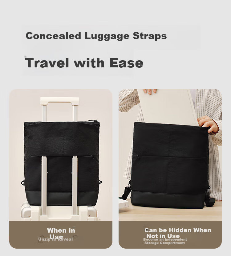 JD Jingzao Black Warrior Handheld Tote Bag Sports Backpack Laptop Bag Commuter Travel School Bag 4
