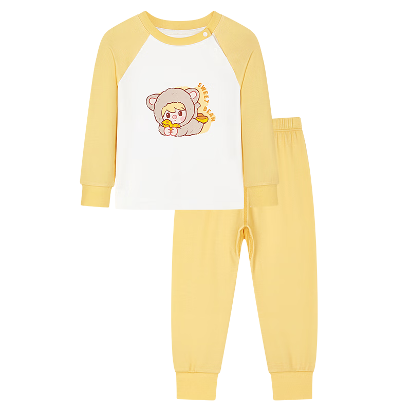 Ibaby × Outlast Space Technology Temperature-Regulating Deep Sleep Children's Pajamas Homewear Cheese Mouse Size 90