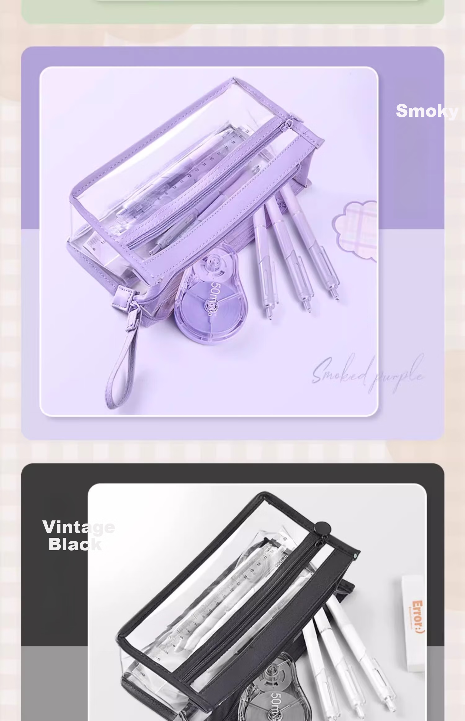Shuxing Three-Layer Transparent Pencil Case, Exam-Specific Large Capacity, High School Entrance Exam Stationery Bag, Aesthetically Pleasing Simple Pencil Box, for Girls And Boys in Primary And Secondary Schools 14