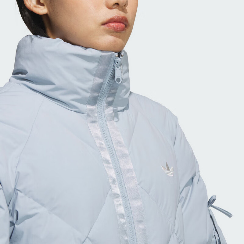 Adidas Originals Women's BOW COM DOWN Short Down Jacket KC2612 Pink Blue XS 6