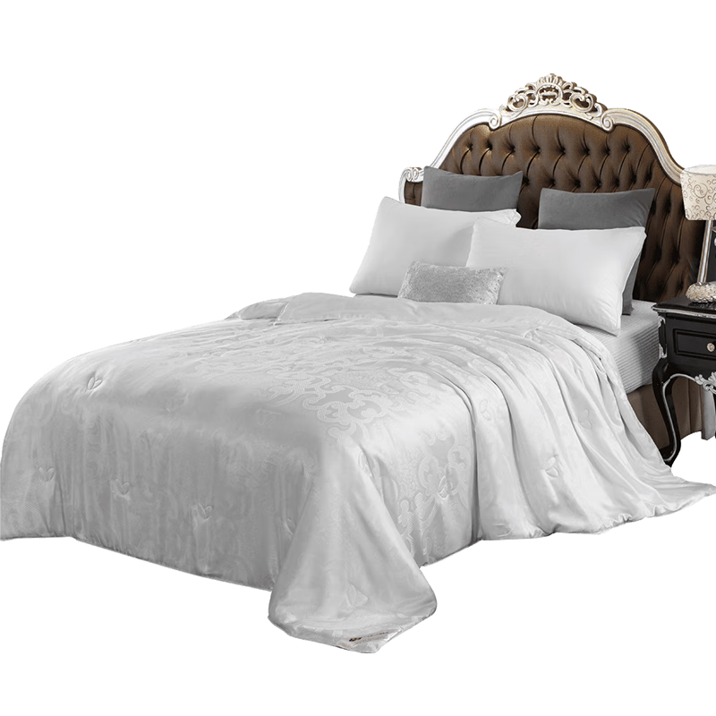 Ciyun Jacquard Silk Comforter, 100% Mulberry Silk Spring And Summer Air Conditioning Quilt, Weight Approximately 3.5 Jin (1.75 Kg), 220*240cm