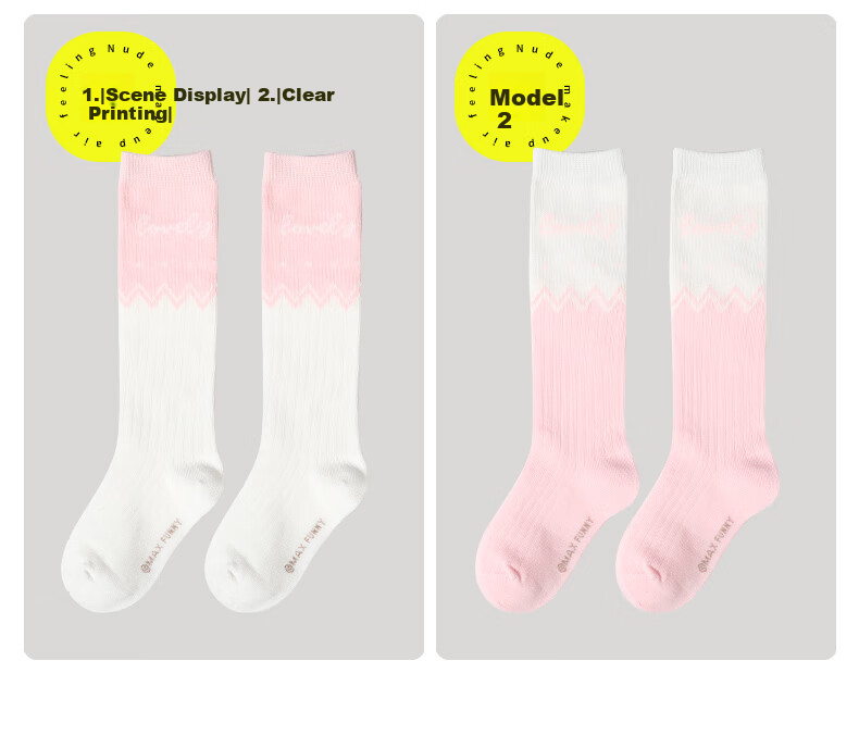Barbie Girls' Mid-Calf Socks, Spring And Autumn Baby Long Socks, Children's High Socks, Cotton Socks, Girls' Student Summer Long Socks 4