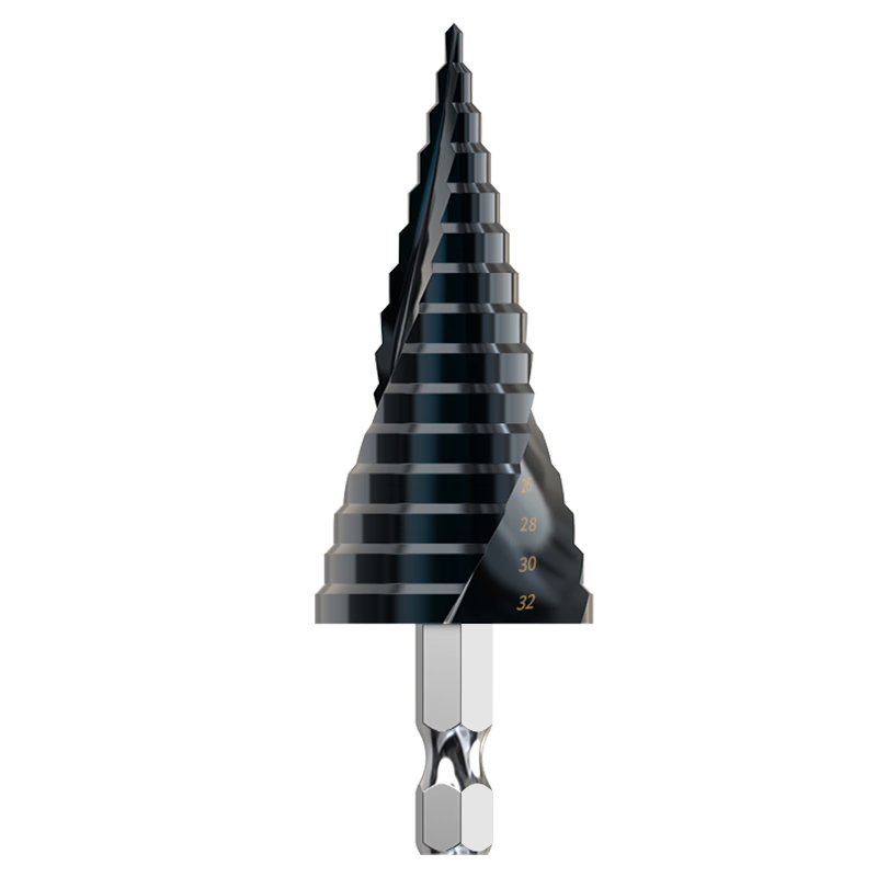 Baolian Nano Coated Pyramid Drill Bit Multi-Functional Metal Tapered Super Hard Reaming Drill Stainless Steel Special Step Drill